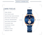 MINI FOCUS MF0222L – Montre Femme Élégante Quartz Acier Inoxydable