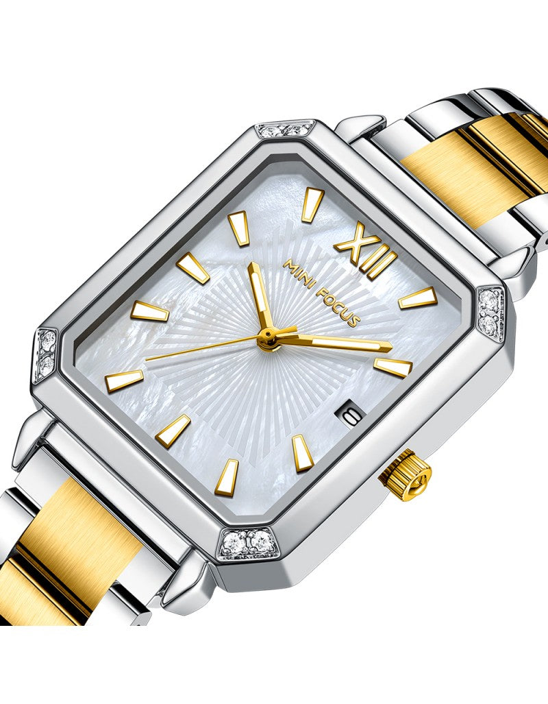 MINI FOCUS MF0222L – Montre Femme Élégante Quartz Acier Inoxydable