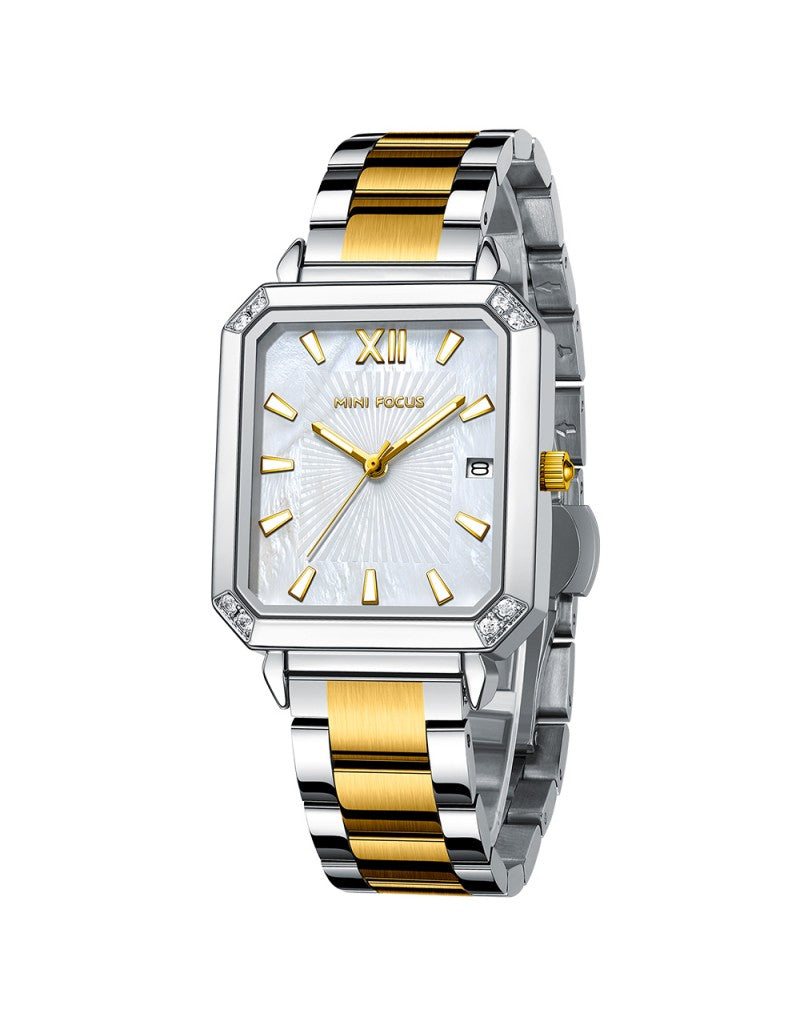 MINI FOCUS MF0222L – Montre Femme Élégante Quartz Acier Inoxydable