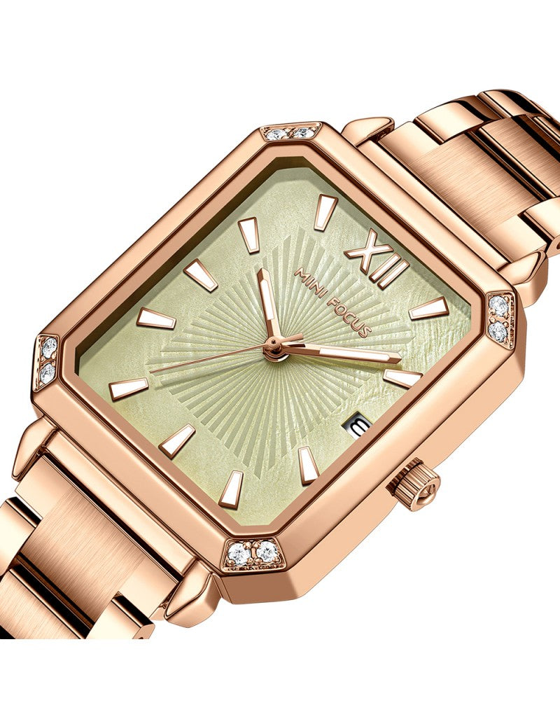 MINI FOCUS MF0222L – Montre Femme Élégante Quartz Acier Inoxydable