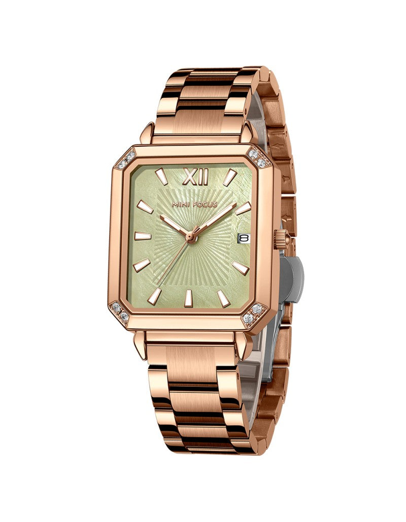 MINI FOCUS MF0222L – Montre Femme Élégante Quartz Acier Inoxydable