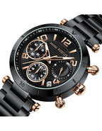 Montre Homme Chronographe Mini Focus MF0489L – Cadran Vert, Acier Inoxydable, 3ATM