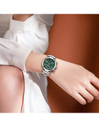 Montre Homme Chronographe Mini Focus MF0489L – Cadran Vert, Acier Inoxydable, 3ATM