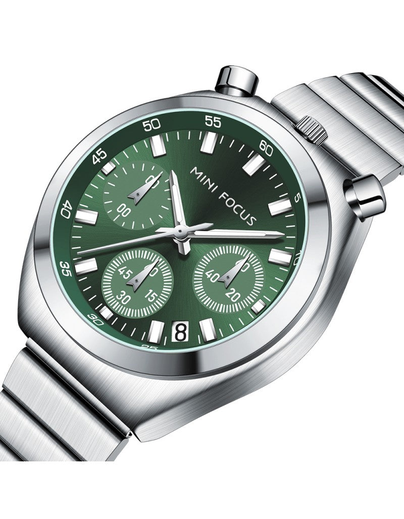 Montre Homme ,femme MF0491L Business Quartz – Acier Inoxydable, Lumineuse, 3ATM