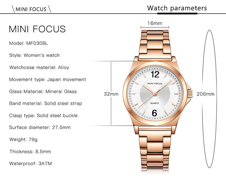 MINI FOCUS ML0308L – Montre Femme Élégante