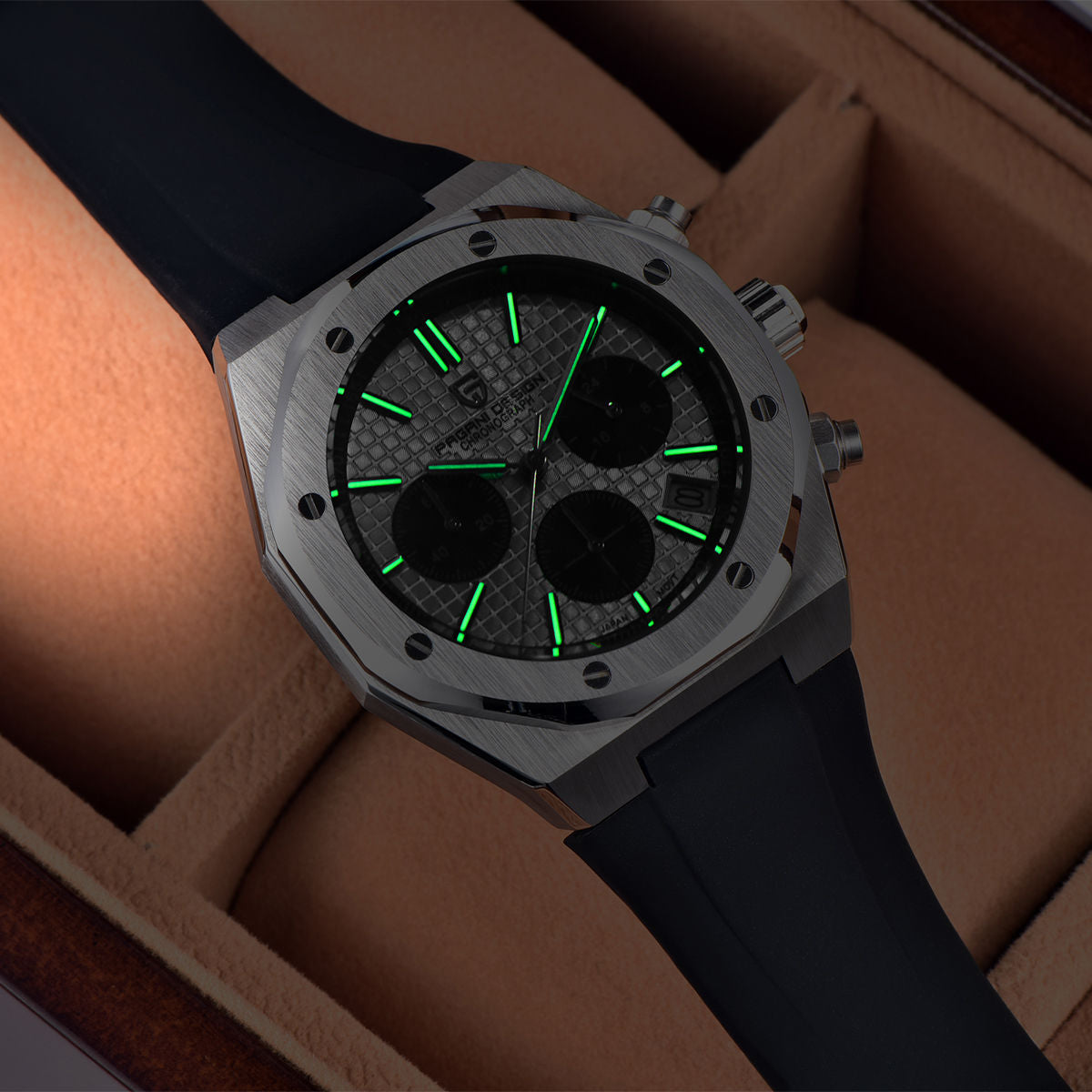 PAGANI DESIGN PD-1707 Royal Oak Chronograph Cadran Bleu