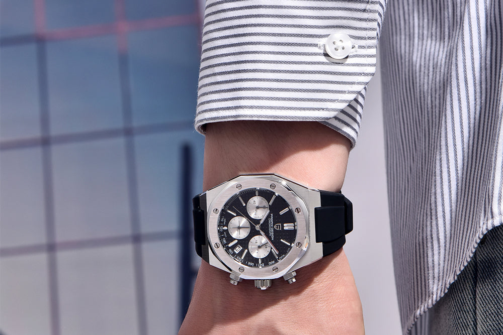 PAGANI DESIGN PD-1707 Royal Oak Chronograph Cadran Bleu