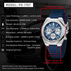 PAGANI DESIGN PD-1707 Royal Oak Chronograph Cadran Bleu