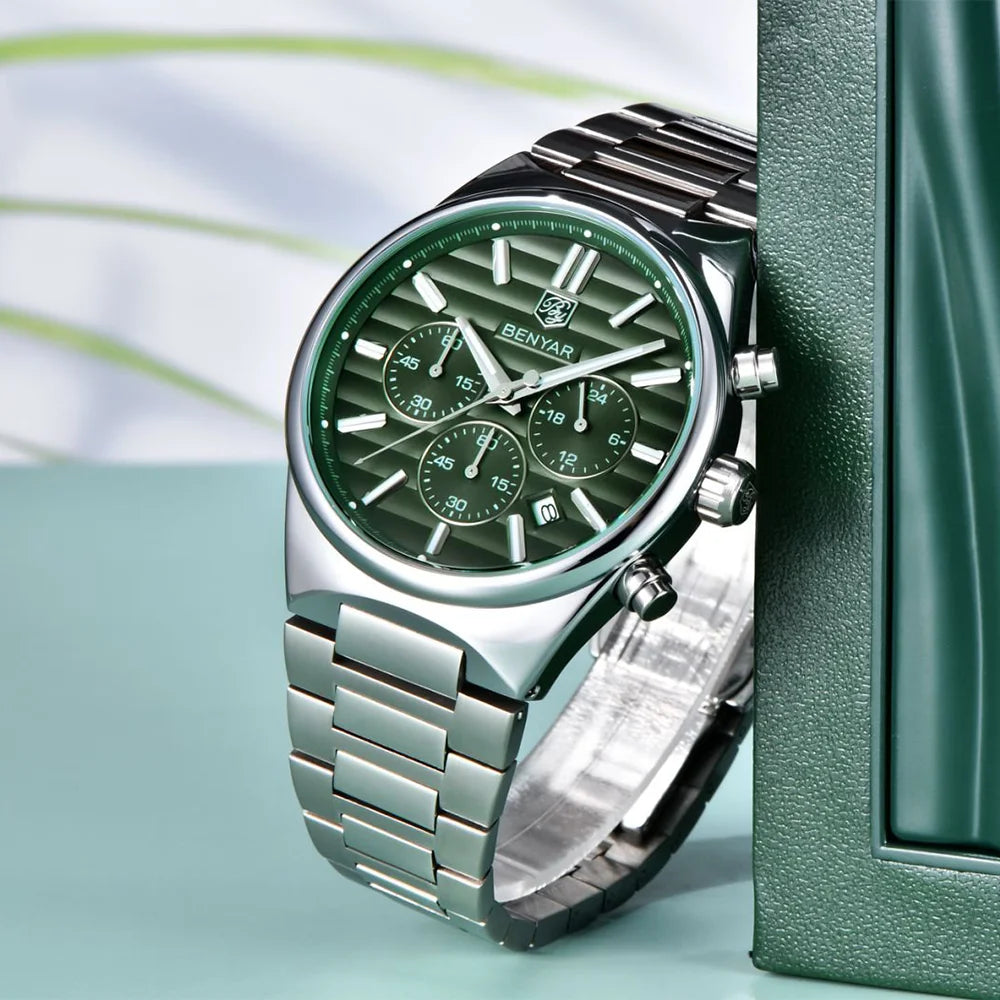BENYAR BY-5214 – Montre Homme Chronographe Luxe Sport