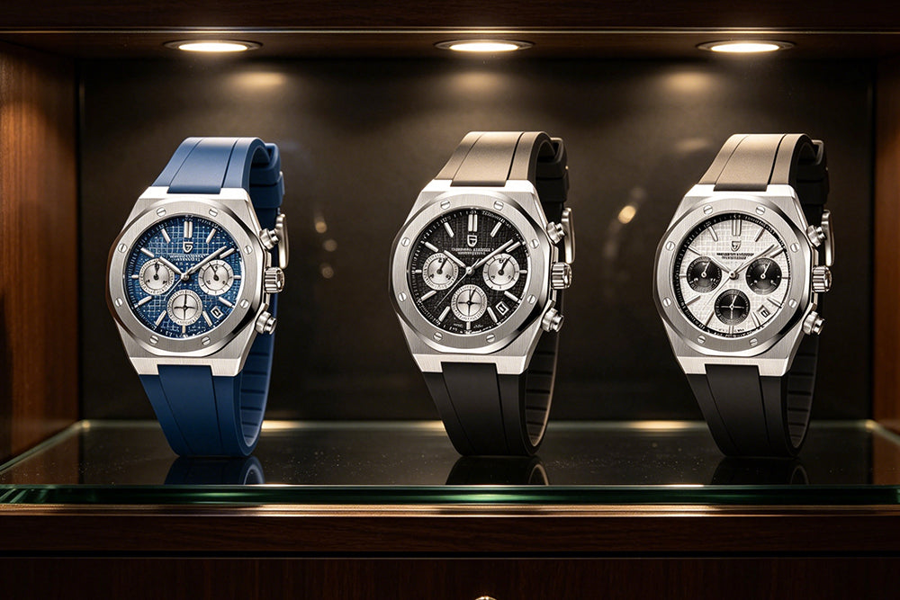 PAGANI DESIGN PD-1707 Royal Oak Chronograph Cadran Bleu