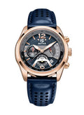 Montre Homme Chronographe BENYAR – Bracelet Cuir, Style Militaire