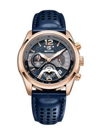 Montre Homme Chronographe BENYAR – Bracelet Cuir, Style Militaire