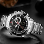 NAVIFORCE NF9163 – Montre Homme Luxe Étanche Acier Inoxydable