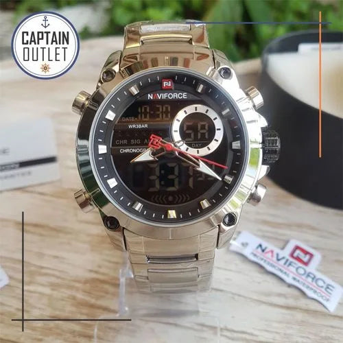 NAVIFORCE NF9163 – Montre Homme Luxe Étanche Acier Inoxydable