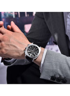 Montre Homme BENYAR BY-5205 – Sport Quartz, Bracelet Cuir, Waterproof