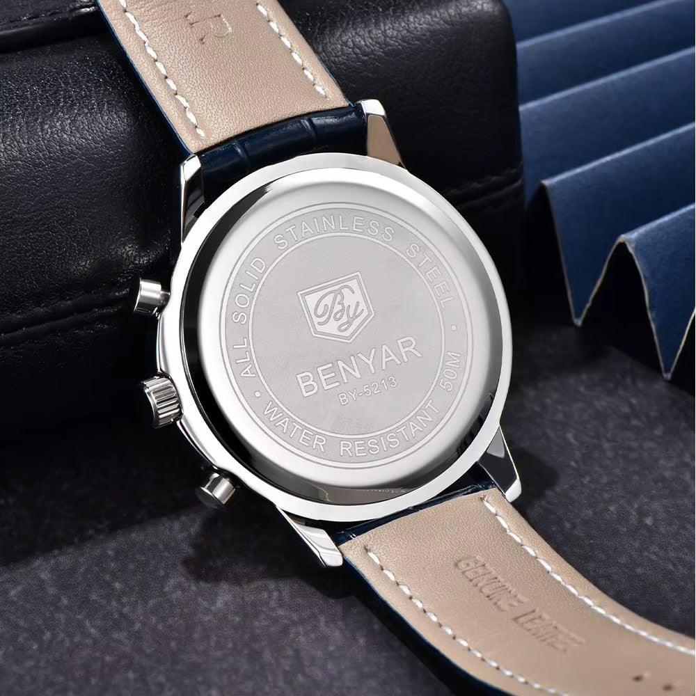 Benyar BY5213 montre à Quartz multifonctionnelle