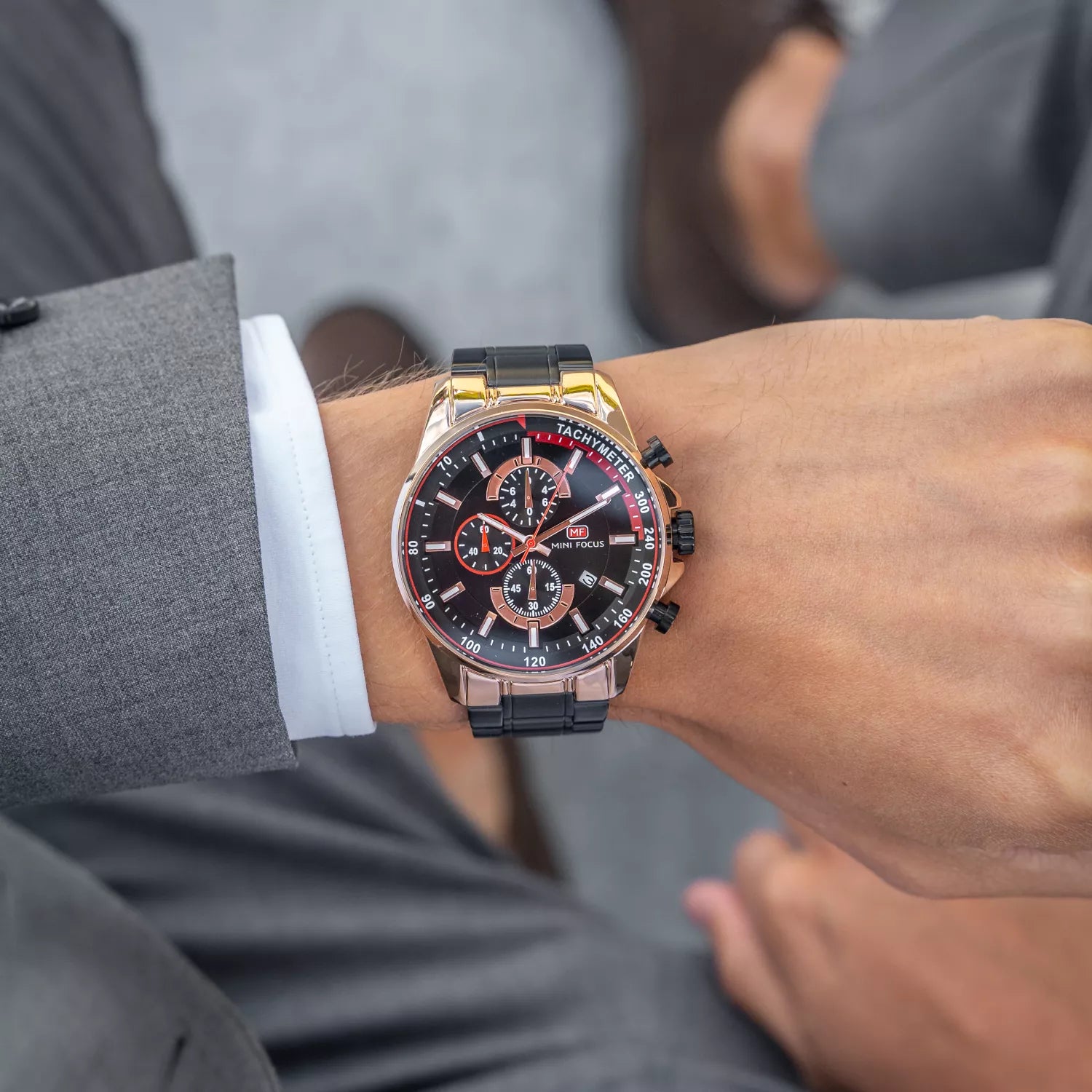 Montre Homme Chronographe Mini Focus MF0218G – Acier Inoxydable