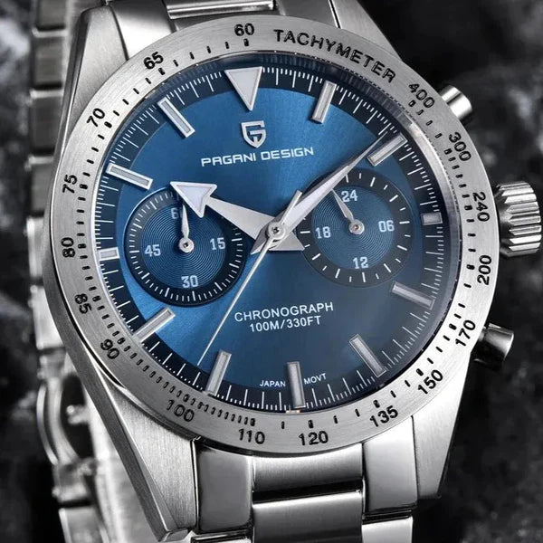 Montre Homme Chronographe Pagani Design PD-1766 – Quartz VK63, Verre Saphir, 10ATM