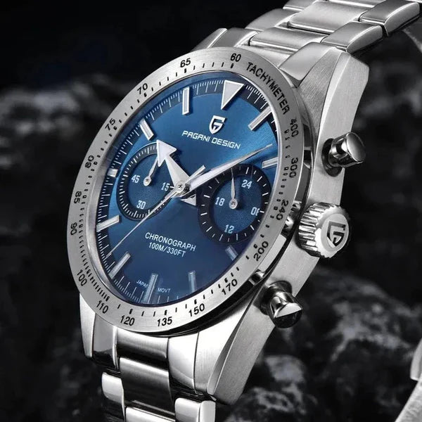 Montre Homme Chronographe Pagani Design PD-1766 – Quartz VK63, Verre Saphir, 10ATM