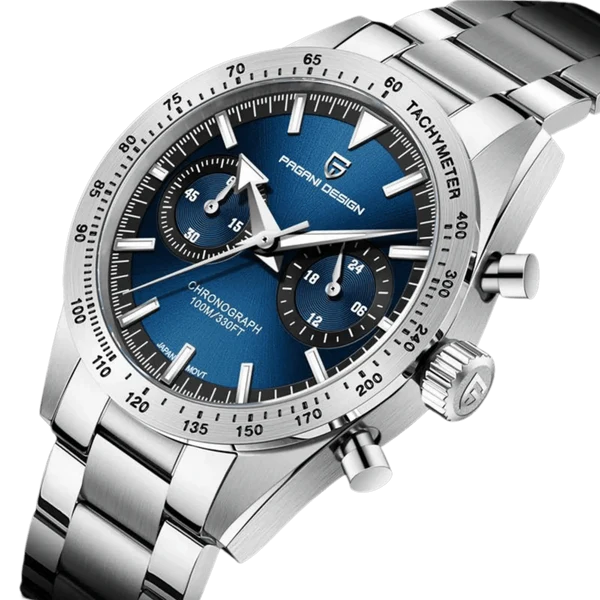 Montre Homme Chronographe Pagani Design PD-1766 – Quartz VK63, Verre Saphir, 10ATM