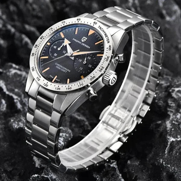 Montre Homme Chronographe Pagani Design PD-1766 – Quartz VK63, Verre Saphir, 10ATM
