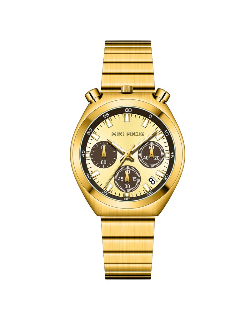 Montre Homme ,femme MF0491L Business Quartz – Acier Inoxydable, Lumineuse, 3ATM