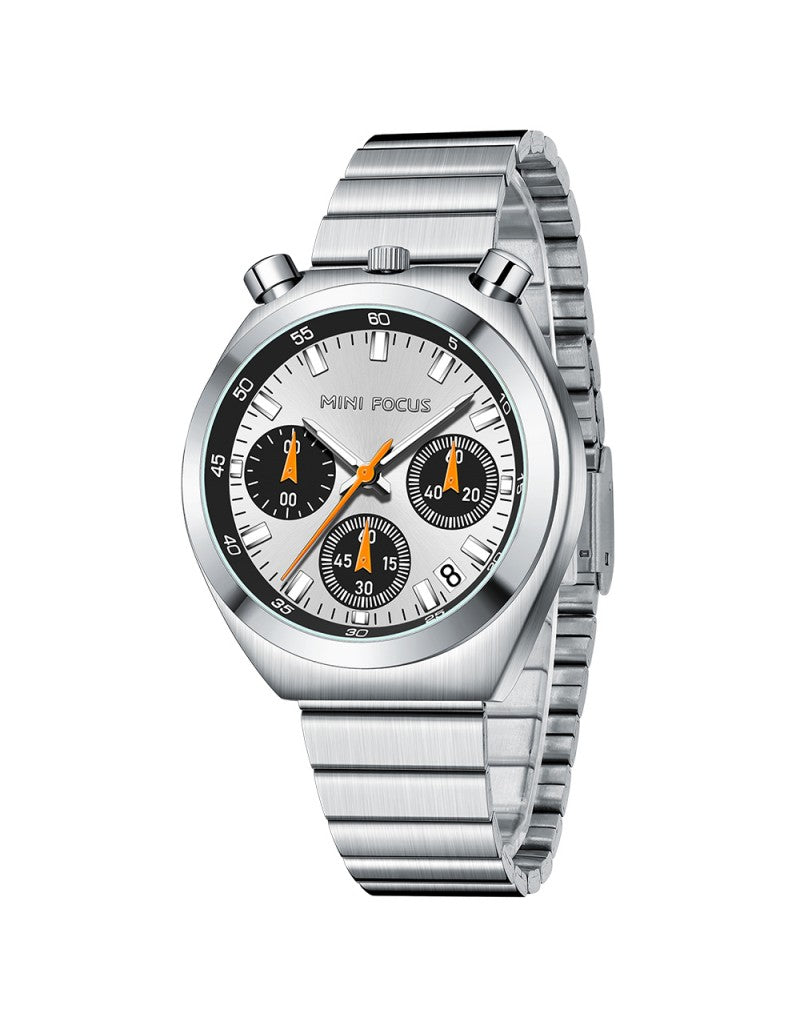 Montre Homme ,femme MF0491L Business Quartz – Acier Inoxydable, Lumineuse, 3ATM