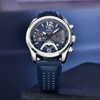 Montre Homme Chronographe BENYAR – Bracelet Cuir, Style Militaire