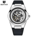 BENYAR BY-5207 – Montre Homme Mécanique Skeleton Lumineux 50M Waterproof