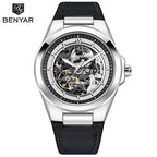 BENYAR BY-5207 – Montre Homme Mécanique Skeleton Lumineux 50M Waterproof