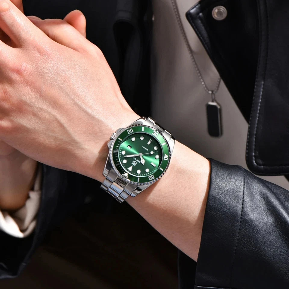 Montre Homme Benyar Business Quartz – Acier Inoxydable, Lumineuse, 3ATM