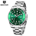 Montre Homme Benyar Business Quartz – Acier Inoxydable, Lumineuse, 3ATM
