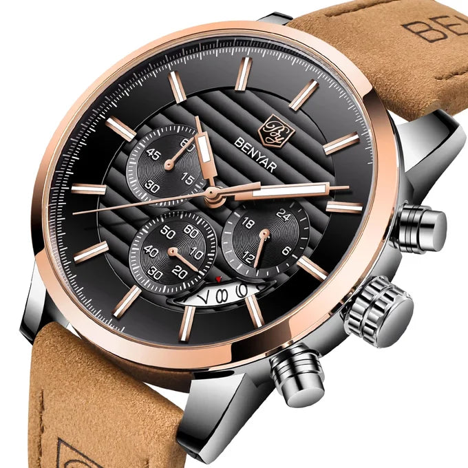 Montre BENYAR - Montre Homme Élégante – Style Luxe à Petit Prix
